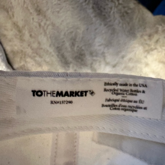 NWT - TO THE MARKET WHITE UNISEX HAT - Picture 8 of 8